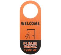 BESTOMZ Support de Poignée de Porte d'Hôtel Double Face Panneau de Porte Indicateur de Présence ou Absence en PVC pour Bureau et Hôtel
