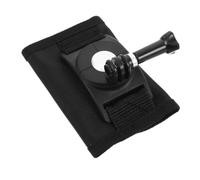 BESTOMZ Support de Sangle de Paquet à Dos pour Caméra d'action, Attache Réglable en Nylon Noir, Support Stable, Design Polyvalent, pour Activités de Plein Air et Randonnée