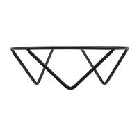 BESTOMZ Support en Fer pour Ballon de Basket et Football 15x5 Cm Noir, Socle Filaire Stable pour Trophées Sportifs, Présentoir Minimaliste pour Chambre et Bureau, Piédestal de Trophée