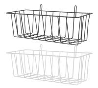 BESTOMZ Support Mangeoire Foin Lapin Suspendu en Métal Résistant à l'usure, Lot de 2 Pièces Noir et Argenté, Alimentation Propre pour Cage de Petits Animaux comme Lapins, Cochons d'Inde