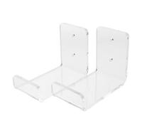 BESTOMZ Support Mural pour Skateboard Lot de 2 en Acrylique Transparent - Porte-Skateboards et Planches de Surf - Étagère Murale Horizontale Robuste pour Rangement Intérieur,