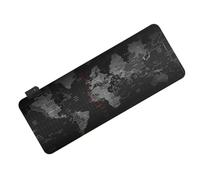 BESTOMZ Tapis de Souris Lumineux RGB Éclairage LED Réglable, Surface en Tissu et Base en Caoutchouc Antidérapante, Flexible, Plug and Play, pour Jeux et Bureau