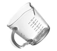 BESTOMZ Tasse à Mesurer à Double Ouverture en Verre Résistant la Température avec Échelle Précise pour Café Espresso et Usage Quotidien Facile à Verser