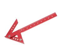 BESTOMZ Traceur Central en Alliage D'aluminium Rouge pour Marquage Précis et Recherche de Centre, Outil de Traçage pour Travail du Bois et Autres Industries
