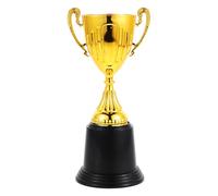 BESTOMZ Trophée en Plastique Doré pour Remise de Diplôme et Coupe du Monde, Mini Trophée Or Adapté aux Compétitions de Football Basketball