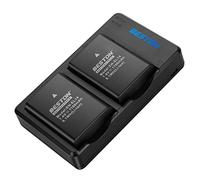BESTON EN-EL14 / EN-EL14a Lot de 2 Batteries et Chargeur USB pour appareils Photo Nikon D3100 D3200 D3300 D3400 D3500 D5100 D5200 D5300 D5500 D5600 DF Coolpix P7000 P7100 P7700 P7800