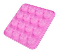 Bestonzo Emporte-pièce en silicone en forme de cochon pour pâte à sucre/glaçon/gelée Rose