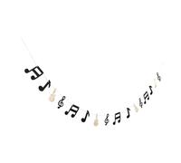 BESTonZON 1 Ensemble Bannière Décorative Note de Musique Décoration de Fête Forme de Guitare pour Événements Musicaux Installation Facile et Éblouissante pour et Fêtes à Thème Rock