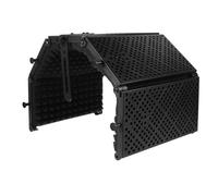 BESTonZON 1 ensemble Couvre Micro Isolant à Cinq Portes Panneau Acoustique pour Enregistrement Professionnel Diffusion Direct et Chant des Réflexions Sonores Matériaux Durables