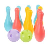 BESTonZON 1 Ensemble De Jouets De Bowling D'Extérieur De Cuisine pour Enfants Kit De Nettoyage De Boules De Bowling Mini Jeu De Boules De Bowling Fidget De Bowling Pop-Up