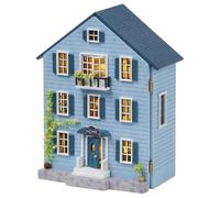 BESTonZON 1 Ensemble de Maison de Miniature à Construire avec Meubles, Puzzle en Bois à Faire soi-même, modèle de Maison Miniature pour Enfants et, décoration de