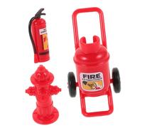 BESTonZON 1 Ensemble Décoration Miniature de Maison de Poupée Extincteur et Hydrant de Feu Réalistes pour Accessoires de Mini