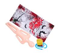 BESTonZON 1 Ensemble Décorations De Maison Hantées Gothique Faux Halloween Corps Mort Cadavre Réaliste Effrayant Zombi Squelette Accessoire De Cadavre Suspendu PVC