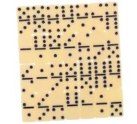 BESTonZON 1 Ensemble Jeu de Dominos pour Adultes Ensemble de Bloc de Dominos Classique pour Réunions Familiales et Fêtes pour Amuser Famille