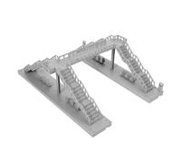 BESTonZON 1 Ensemble Modèle de Panneau de Pont Piéton Échelle Miniature Kit de Décoration de Scène pour Maquette de Table pour Décor Urbain et Ferroviaires
