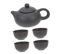 BESTonZON 1 Ensemble Théière En Argile Violette Mini Bouilloire À Thé Tasse Portable Mini Service À Thé Bouilloire À Thé Tasses Théière En Porcelaine Et Ensemble De Tasses Zisha Zi Ni Fang