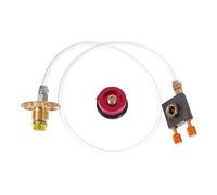 BESTonZON 1 Jeu Adaptateur de Recharge Portable pour Réservoir de Gaz de Valve de Remplissage pour Camping et Barbecue Couleur Aléatoire Couleur Aléatoire Couleur Aléatoire