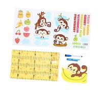 BESTonZON 1 Jeu Autocollant Mural De Mesure De La Hauteur Enfants Nous Garçons Pèse-bébé Croissance En Hauteur Règle Salle Tableau De Croissance De Bébé Enfant Stickers Graphiques Air Papier