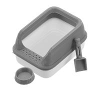 BESTonZON 1 jeu de litière miniature pour chat pour maison de poupée échelle avec bac à litière et pelle Décoration réaliste pour animaux de compagnie pour différentes pièces Complément pour votre