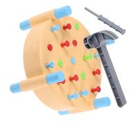 BESTonZON 1 Jeu de Marteau Montessori en Bois : Jeu de Percussion interactif pour Les Concepts mathématiques de Base - Jouet de Percussion créatif pour l'apprentissage précoce