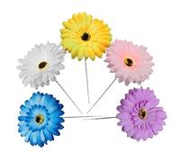 BESTonZON 1 Jeu Gerbera Pelouse Tas Paysage Décor Pelouse Piquet Décor Clôture De Jardin Décorations Marguerite Ornements De Jardin Ménagers Décorations De Pelouse Pelouse 5 pièces