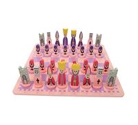 BESTonZON 1 Jeu Jouet d'échecs Portable Jouets Enfants Jeu d echec Jeux dechec Jouets D'éVeil Jeu d'échecs pour Enfants Jeu de Dames Jouets d'échecs échiquier éducatif en Bois Violet,Mauve