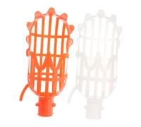 BESTonZON 1 Jeu Outils De Ramassage De Fruits Cueilleur De Fruits avec Tête Orange Et Tête Blanche Accessoire pour Pêcher Pommes Oranges Mangues 2 Pièces