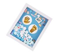BESTonZON 1 Jeu Souvenir De Bébé Articles Pour Bébés Livret De Bébé De Bébé Trousse Bébé Cadre Bébé Cadre Photo Nouveau-né Cadre Photo Enfants Golden Acrylique