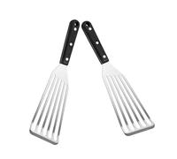 BESTonZON 1 Jeu Spatule À Poisson Frit Spatule À Steak Professionnelle Multifonctionnelle avec Poignée en Acier Et Plaque De Cuisson Spatule À Remuer Ustensile De Cuisine 2Cr13 2 pièces