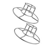 BESTonZON 1 Jeu Support De Poulet Acier Inoxydable pour Barbecue Cuisson De Poulet Support pour Bière 2 Pièces