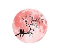 BESTonZON 1 Pc Autocollants Muraux Qui Brillent Dans Stickers Muraux D'amour Lueur Dans Le Mur Sombre Étagère D'angle De Comptoir De Cuisine Lune Mural Les Amoureux Lumineux