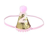 BESTonZON 1 Pc chapeau d'anniversaire bébé fille chapeau festival casquette festival chapeau de fête numéro 2 premier chapeau de cône d'anniversaire chapeau d'anniversaire de bébé Cheveu