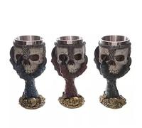 BESTonZON 1 Pc Tasse Tasse Gobelet De Crâne De Conception 3d Gobelets Halloween Décorative D'halloween Tête De Mort En Acier Inoxydable Cerf-volant Le Crâne Homme