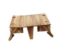 BESTonZON 1 Pièce Table Pliante Naturel Simple Portable pour Usage Extérieur Intérieur Pratique Durable pour Décoration