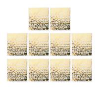 BESTonZON 10 Feuilles Autocollants Lettres Autocollantes à Paillettes Dorées Alphabet Allemand Pouce pour Décoration Tableau Boîte Aux Lettres DIY Créatif