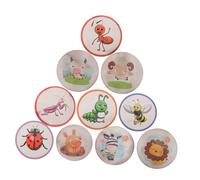 BESTonZON 10 feuilles Stickers Apprentissage Propreté Réutilisables pour Garçon Fille Autocollants Pipi Changeant de Couleur Au Contact Mignons Animaux et Insectes pour Entraînement et