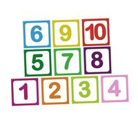 BESTonZON 10 Feuilles Stickers Sol Antidérapants Numéros pour Garçon Fille Jeu Intérieur PVC Décoration Chambre