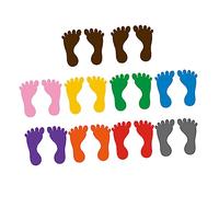 BESTonZON 10 Paires Pied Autocollants Enfants Stickers Autocollants De Sol Coloré Autocollant Pour ' Stickers Enfants