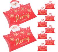 BESTonZON 10 Pièces Boîte à Bonbons de Noël Grosse Capacité, en Papier | Rangement Festif, Usage pour Douceurs et Présents, Design Décoratif, Format Pratique pour Célébrations