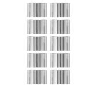 BESTonZON 10 Pièces Bouchons de Flacons de Diffuseur en Verre Argenté en Alumine Joint Étanche pour Empêcher L'évaporation, Design Unique Adapté pour Maison et Bureau