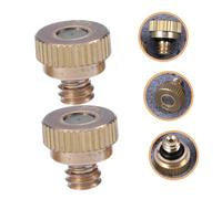 BESTonZON 10 pièces Buse de Brumisation Acier Inoxydable Buse Pulvérisation à Basse Pression Embout Tuyau Arrosage et Fuite pour Refroidissement Extérieur et Jardin