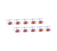 BESTonZON 10 Pièces Jouets Hélicoptère à Remonter Plastique pour Garçon Fille Fête Volant Horlogerie Couleur Aléatoire