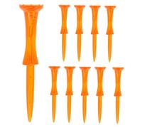 BESTonZON 10 pièces Lot de Tees Plastique Forme Roue pour Entraînement Stabilité et Précision Améliorées Accessoires Golf Durables pour Amateurs et Pros