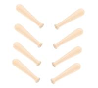 BESTonZON 10 Pièces Mini Batte de Baseball Bois Non Peint Petites Battes pour Artisanat DIY Surface Lisse sans Décorations Personnalisables pour et