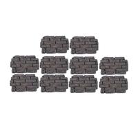 BESTonZON 10 Pièces Mini Bricks Vintage Dollhouse Wall Realistic Miniature Brick Models for DIY Craft Architectural and Fairy Garden Decor