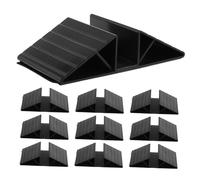 BESTonZON 10 Pièces Pet Gate Support Feet Set Triangle Base Plastic Reinforcement Fittings for Freestanding Dog Fence Panel