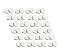 BESTonZON 100 Coussinets en Mousse Blanche pour Boucles D’Oreilles Plaquettes de Protection Anti-Perforation Coussinets de Support Amortissants Accessoires DIY Bijoux Lot de 100 Pièces
