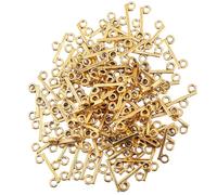 BESTonZON 100 Fermoirs en Alliage Double Rangée Couleur Or Antique Connecteurs pour Colliers et Bracelets DIY Accessoires pour Création de Bijoux Lot de 100 Pièces Robustes et