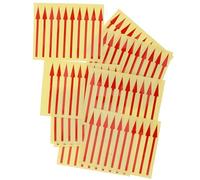 BESTonZON 100 Pièces Autocollants et Lecture Précise des Données Adhésifs Fléchés en Pvc Rouge pour Indication Claire de Direction sur Manomètres Industriels
