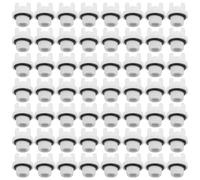 BESTonZON 100 Pièces Bouchon D'étanchéité De Tuyau D'évacuation Tuyau Arrosage Bouchon Obturateur Plomberie Filetage Extérieur White